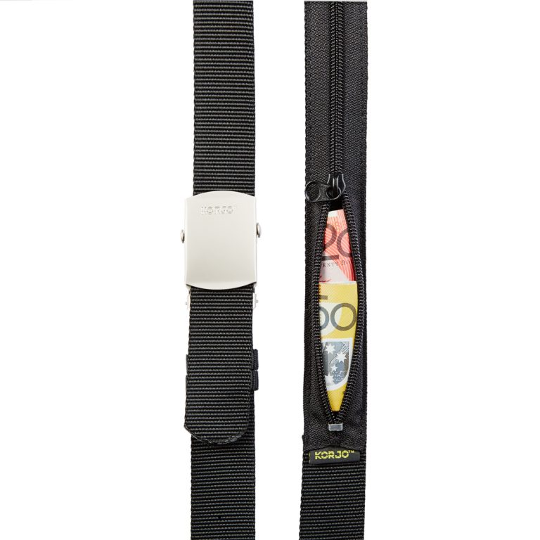 Travel belt (concealed zip)