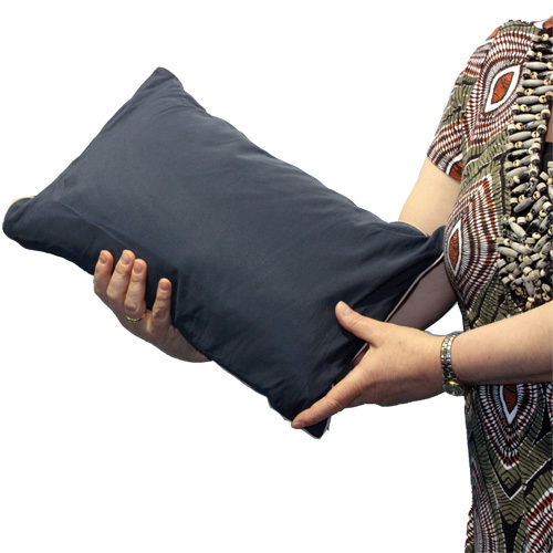 Sheerbliss Microcloud Luxury Travel Pillow in hand